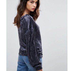 We The Free ~ Milan Layering Top in Charcoal Gray